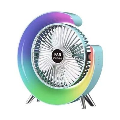 Colourful G Shape Fan with colourful Lig...