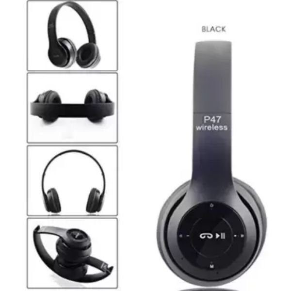P47 Wireless Bluetooth Headphone With Noise Cancellation - Image 4