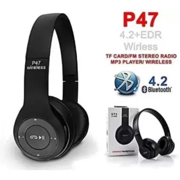 P47 Wireless Bluetooth Headphone With Noise Cancellation - Image 5
