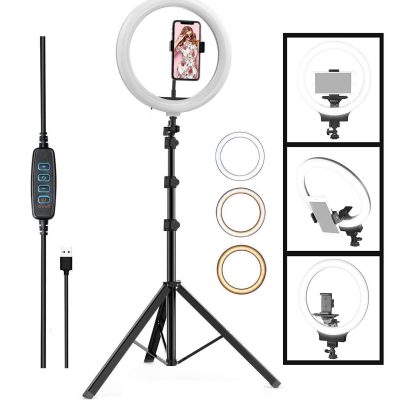 LED Ring Light 12 Inch Selfie, Phone Hol...