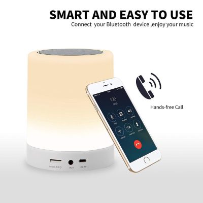 Touch Lamp Wireless Portable Speaker Multicolour