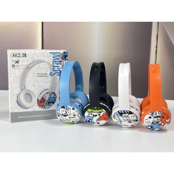AKZ 20 Bluetooth Wireless Headphone with Cool Design - Image 4