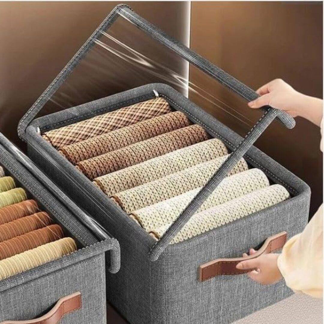 Foldable Storage Baskets with Handles