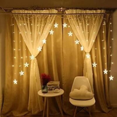 Star LED Curtain Lights,16 Stars 136 Bul...