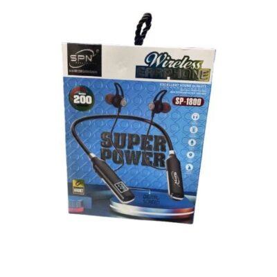 SPN SP-1800 Bluetooth Neckband with Noise Isolation