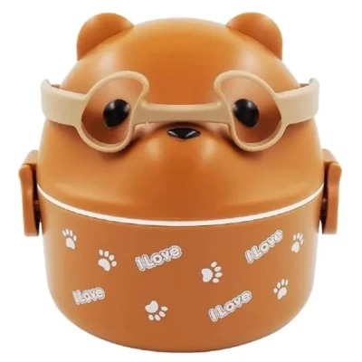 Lovely Bear Shaped Insulated Lunch Box