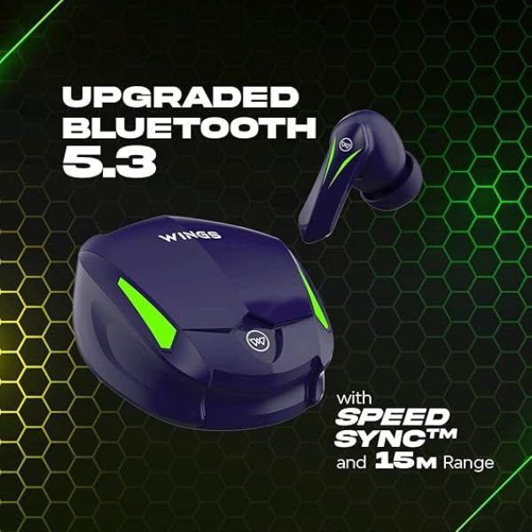 Wings Phantom 550 Earbuds, Gaming TWS in Ear Earbuds - Image 3