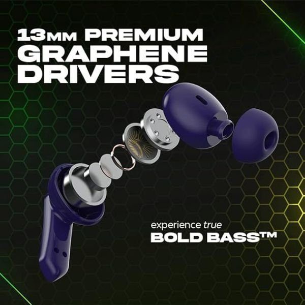 Wings Phantom 550 Earbuds, Gaming TWS in Ear Earbuds - Image 2