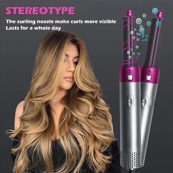 Hair Dryer,Straightner,Comb Hot Air Styler Multifunctional Styling Tool 5 In 1 - Image 2