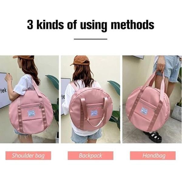 Round Shape Duffle Travelling Bag for Weekend, Yoga Backpacks - Image 2