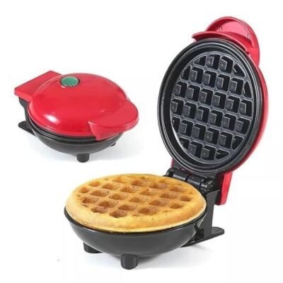 Mini Waffle Maker, Non-Stick Electric Iron Machine for Snacks