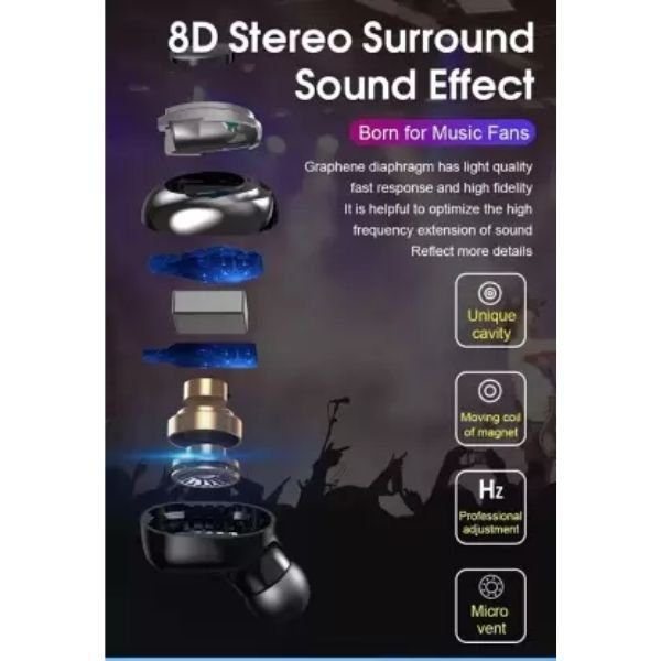 G9 wireless Bluetooth Earbuds with Mic - Image 3