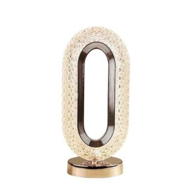 Oval Design Crystal Lamp for Living Room Decor, Home Decoration