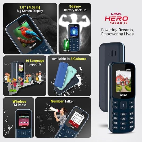 Lava Hero Shakti Dual Sim Keypad Mobile Phone| 1.8" Display - Image 3