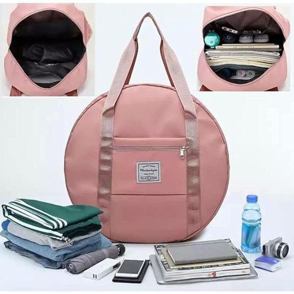 Round Shape Duffle Travelling Bag for Weekend, Yoga Backpacks - Image 3