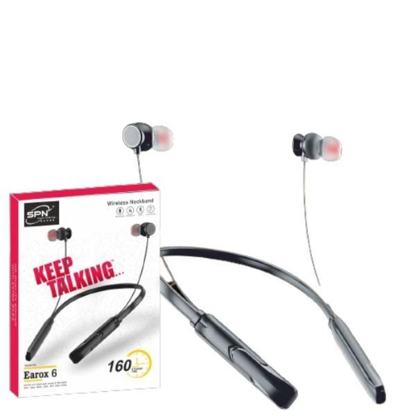 SPN Earox 6 Bluetooth Wireless Neckband with Long Battery Life