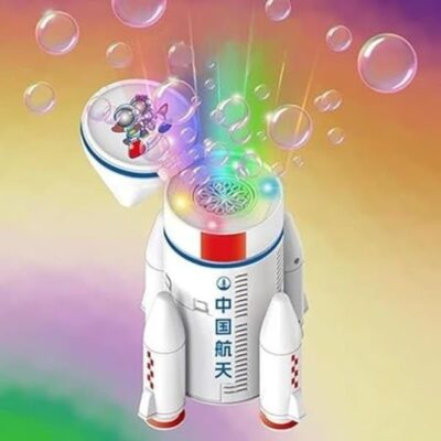 Space Rocket Launch Automatic Bubble Machine with Light & Music