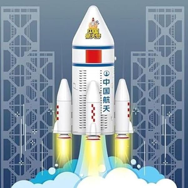 Space Rocket Launch Automatic Bubble Machine with Light & Music - Image 3