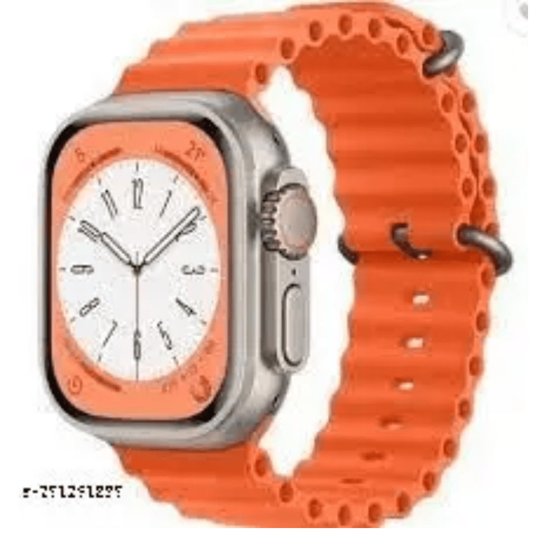 Ultra Smart Watch . 49mm Display ,Smartwatch (White Strap, XL) - Image 5