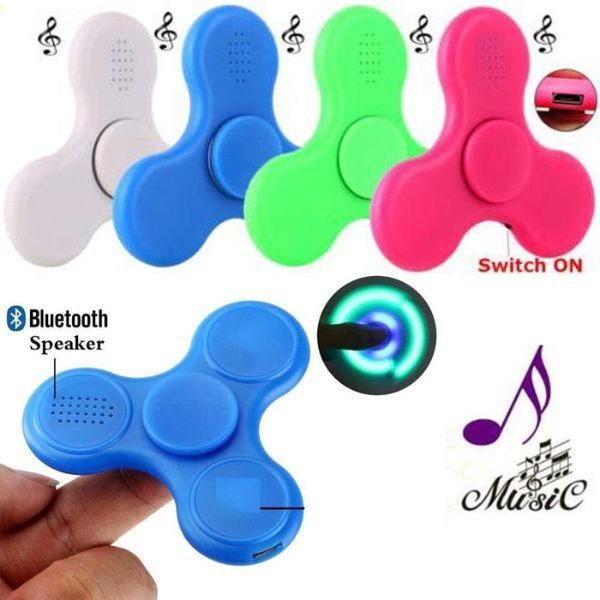 LED Light Bluetooth Wireless Speakers Fidget Hand Spinner - Image 4