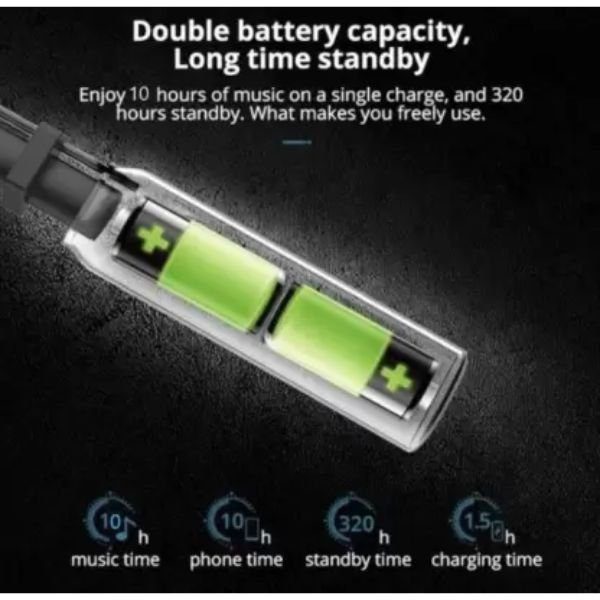 Bluetooth Wireless Neckband with Fast Charge,45 Hrs Battery Life - Image 4