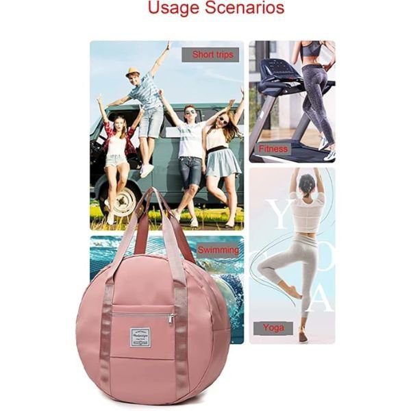 Round Shape Duffle Travelling Bag for Weekend, Yoga Backpacks - Image 4