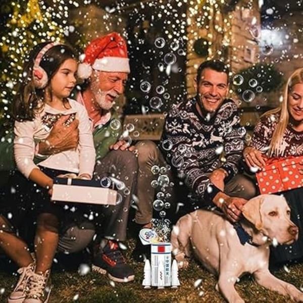 Space Rocket Launch Automatic Bubble Machine with Light & Music - Image 4