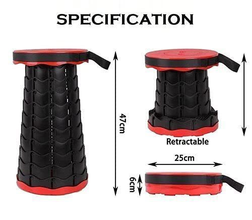 Portable Folding Stool, 2nd Gen Adjustable Telescoping - Image 4