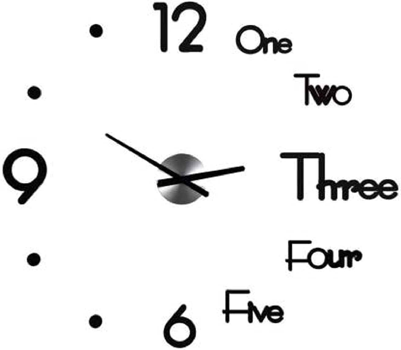 Modern 3D DIY Large Wall Clock - Image 5