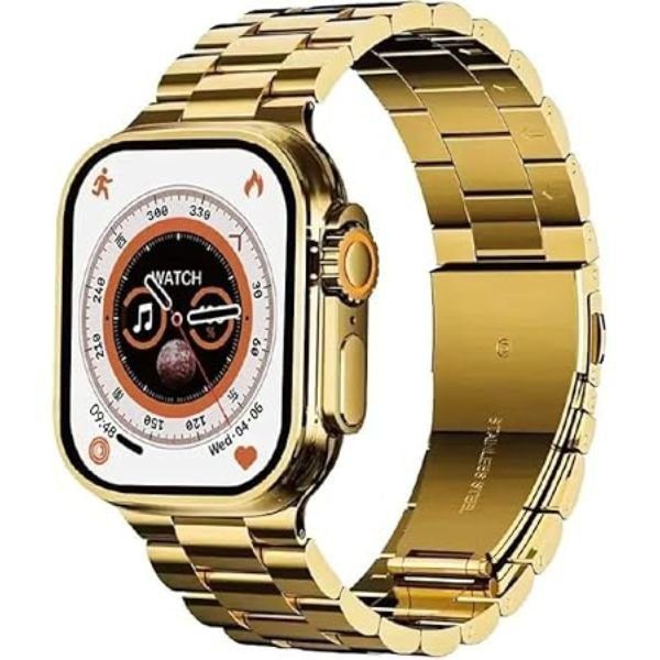 S9 Ultra Smart Watch Gold Edition with Sports Mode Golden