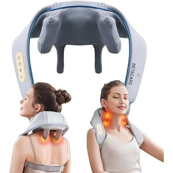 Neck and Back Massager with Heat for full Body Pain Relief