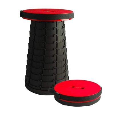 Portable Folding Stool, 2nd Gen Adjustable Telescoping