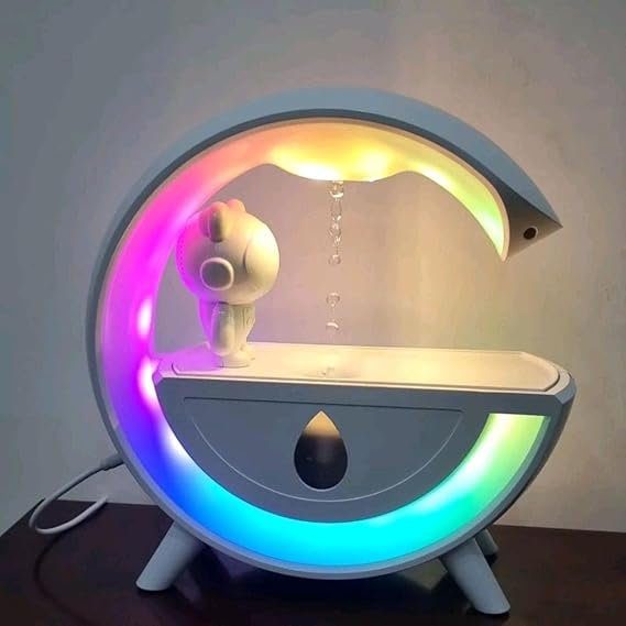LED Rainbow Humidifier with RGB Lighting, 3 Flow Modes