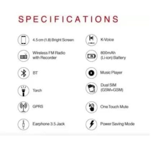 Karbonn K310i Dual Sim Keypad Mobile Phone with Auto Call Recorder - Image 5