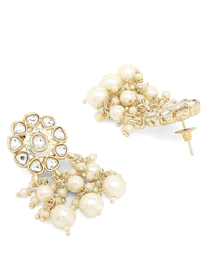 Metal Gold-plated , White Jewellery Set - Image 2