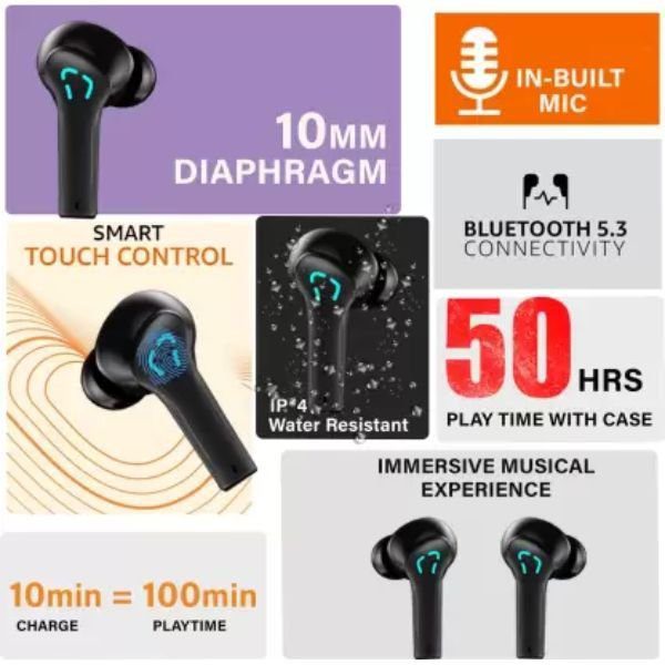 Reponic RP-BT193 Airdops- True Wireless, 5.0BT version - Image 5