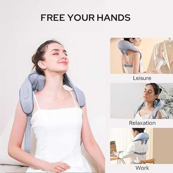 Neck and Back Massager with Heat for full Body Pain Relief - Image 4