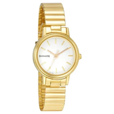 Sonata Essentials White Dial Women Watch...