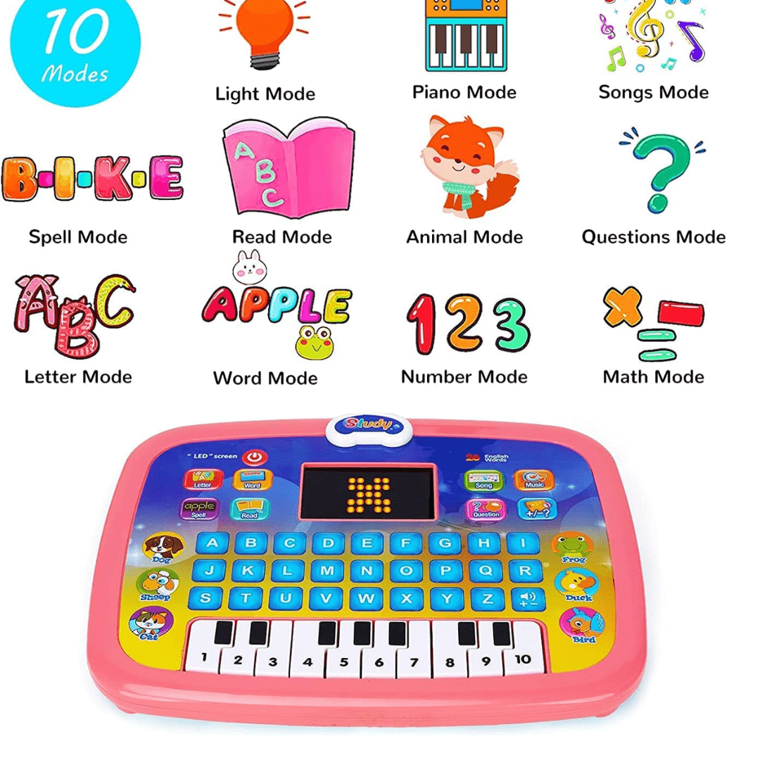 Educational Computer Mini Laptop Toy for Kids - LED Display and Fun Music . - Image 2