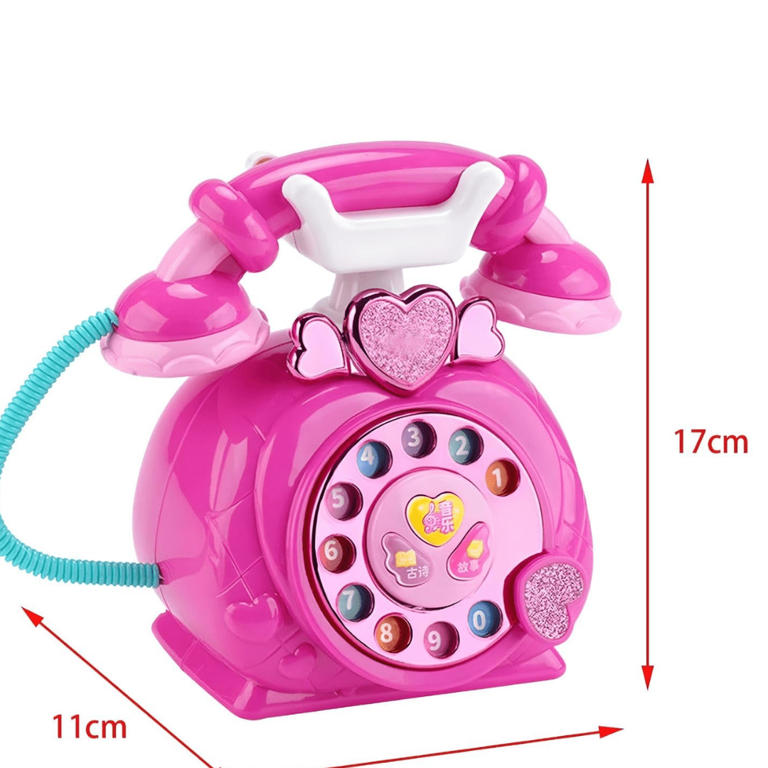 Classic Dial Receiver Simulation Telephone Toy for 2 to 5 Year Kids - Image 4