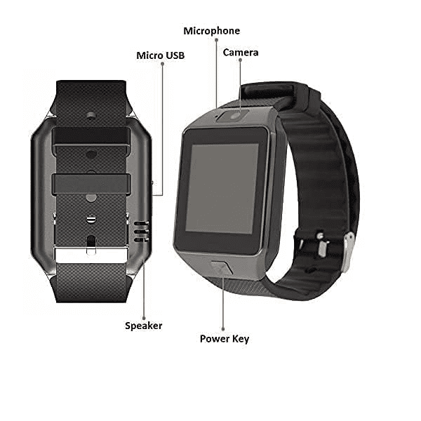 DZ09 Smart Watch with Camera TF/SIM Card Slot for Android - Image 3
