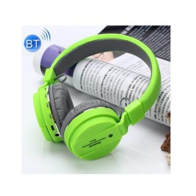 SH-12 Bluetooth headphone with SD Card Slot (Green)