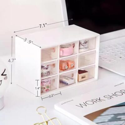 Small Parts Organizer With 9 Drawers