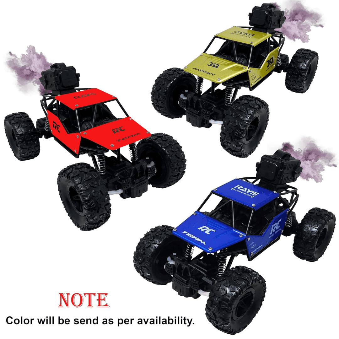 Remote-Control Car High Speed Off-Road Rock Crawler Monster Truck with Mist Smoke Spray Function - Image 3