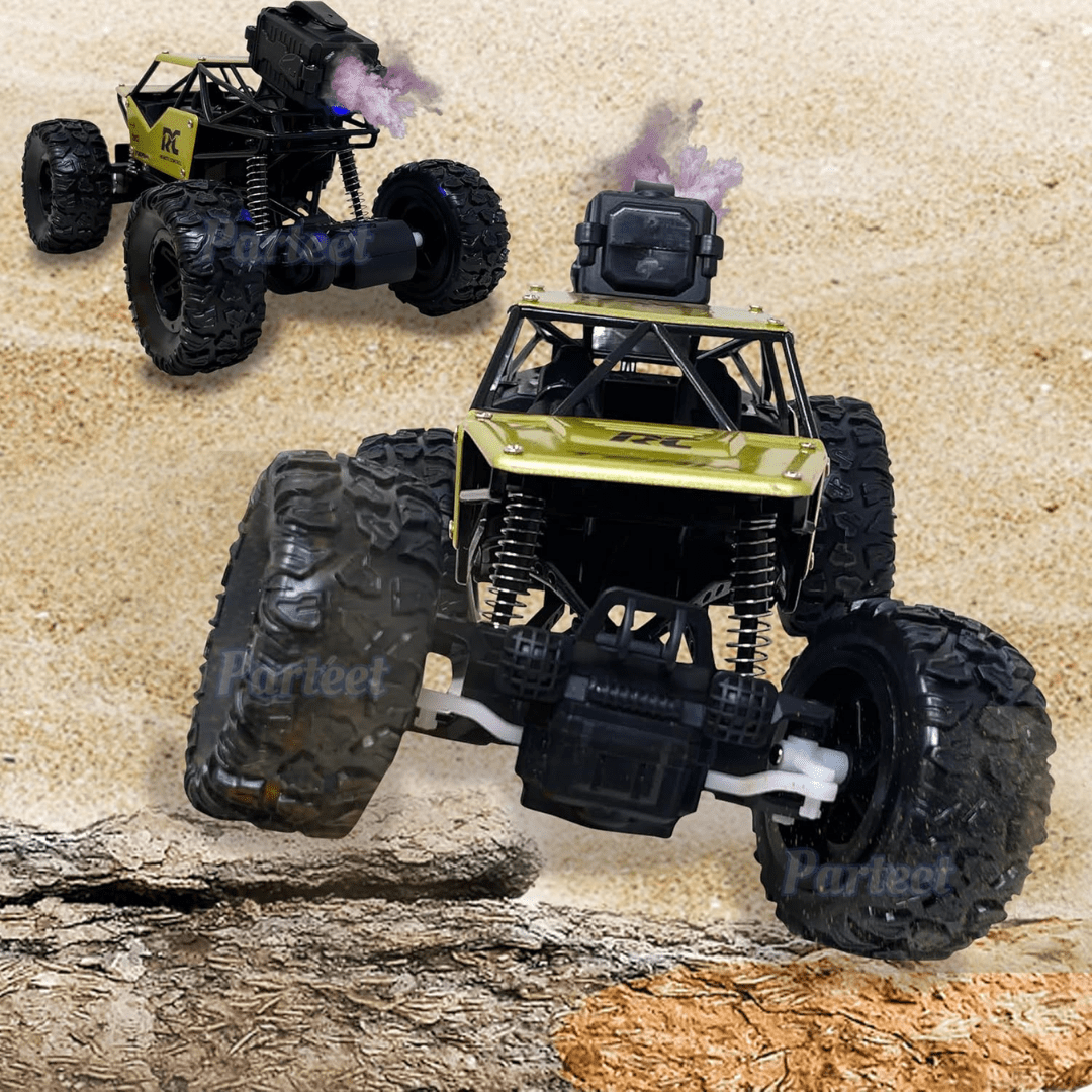Remote-Control Car High Speed Off-Road Rock Crawler Monster Truck with Mist Smoke Spray Function - Image 4