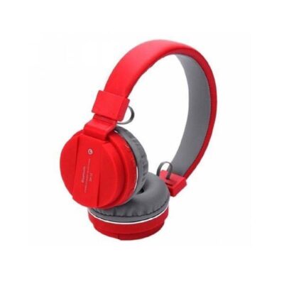 SH-12 Bluetooth headphone with SD Card Slot (Red)