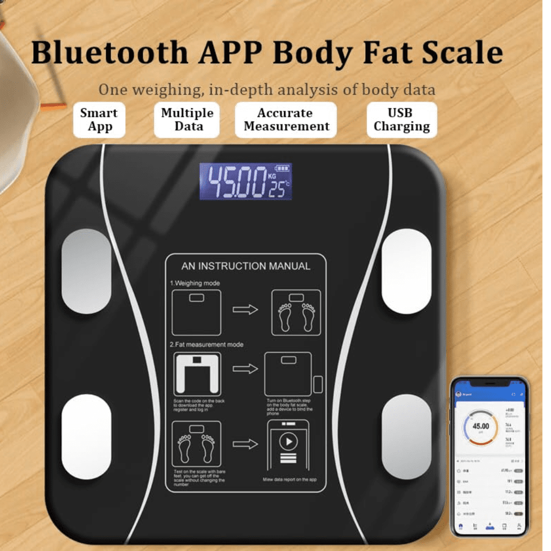 Scale for Body Weight and Fat Percentage, Body Fat Scale Smart BMI Highly Accurate . - Image 2