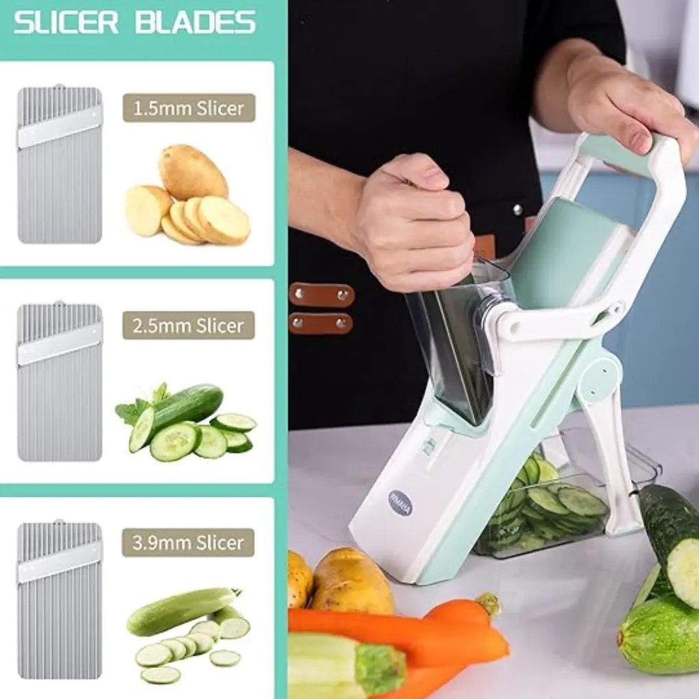 Multifunctional Mandoline Slicer Safe Vegetable Chopper - Image 2
