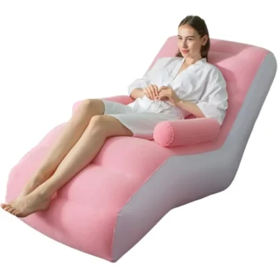 S-Shaped Inflatable Sofa Lounge Chair, S...
