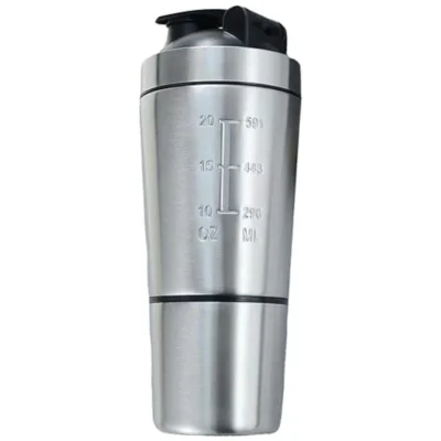 Stainless Steel Shaker Bottle with Leak-...